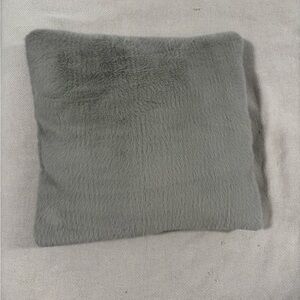 Threshold Green Faux Fur Pillow